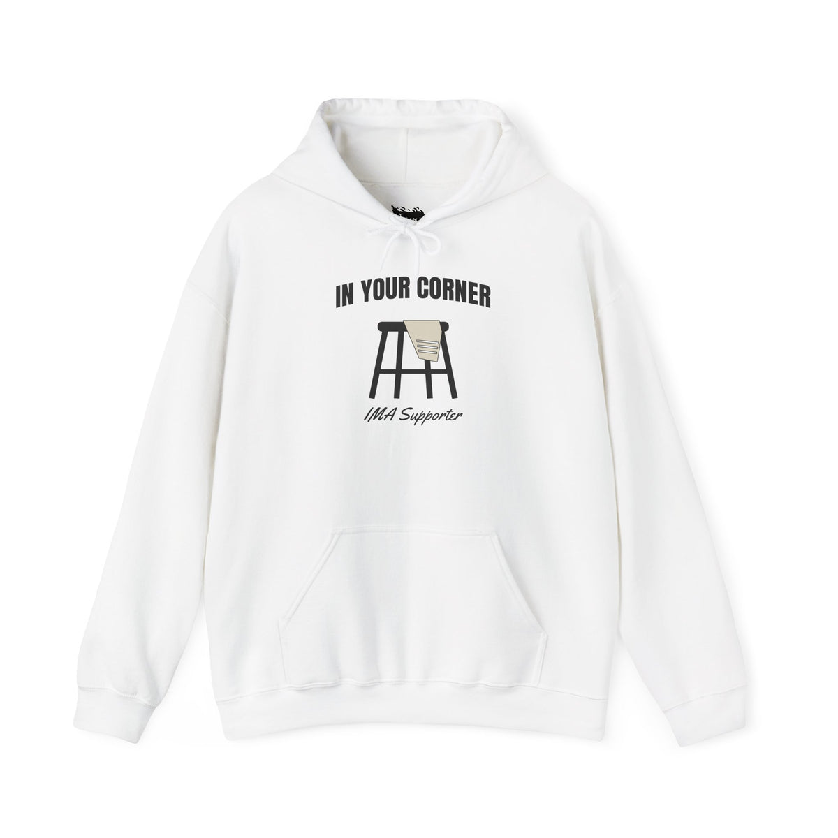 IMA Supporter – In Your Corner – Black/White – Pearl Lung Cancer Awareness Hoodie