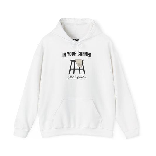 IMA Supporter – In Your Corner – Black/White – Pearl Lung Cancer Awareness Hoodie