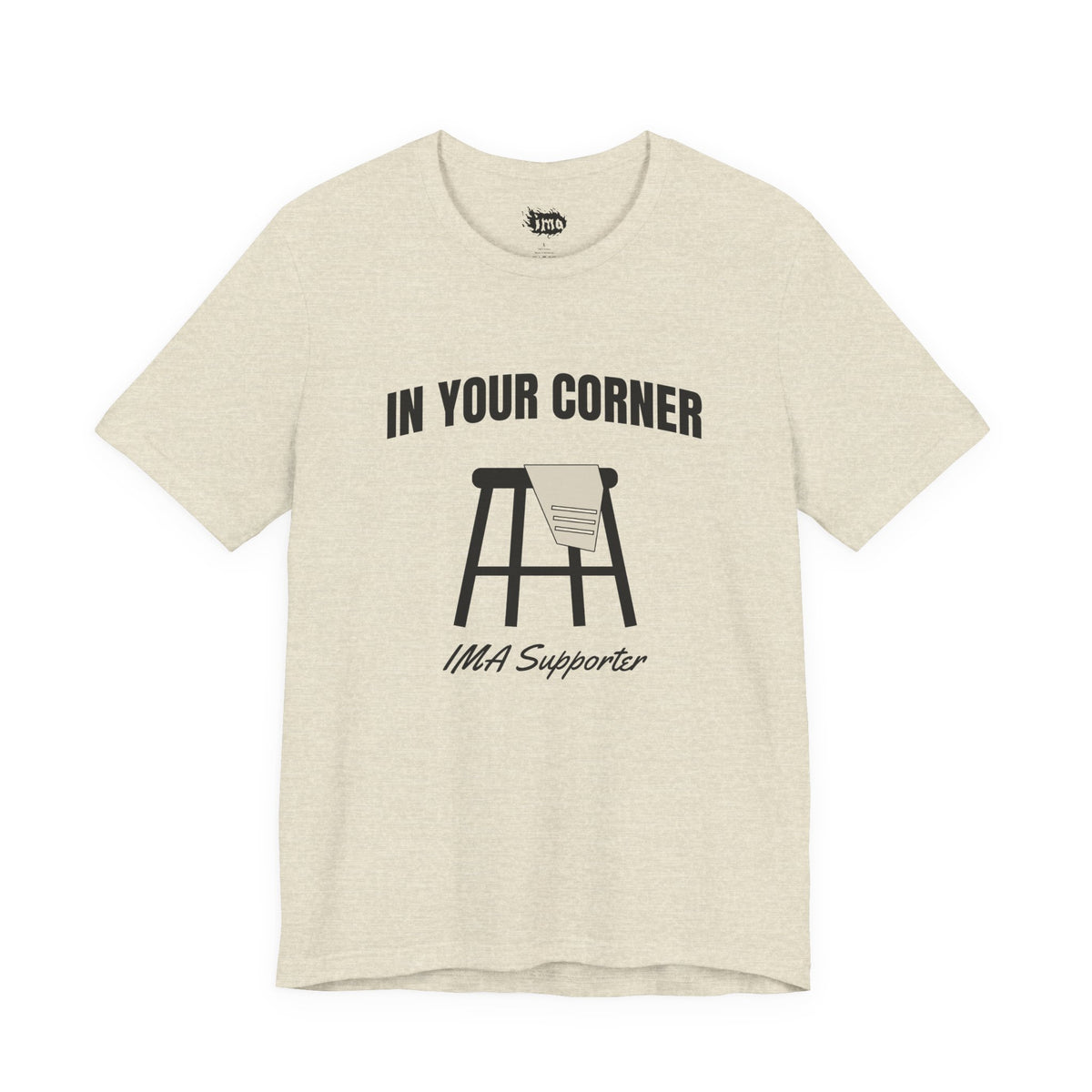 IMA Supporter – In Your Corner – Black/White – Pearl Lung Cancer Awareness Tee