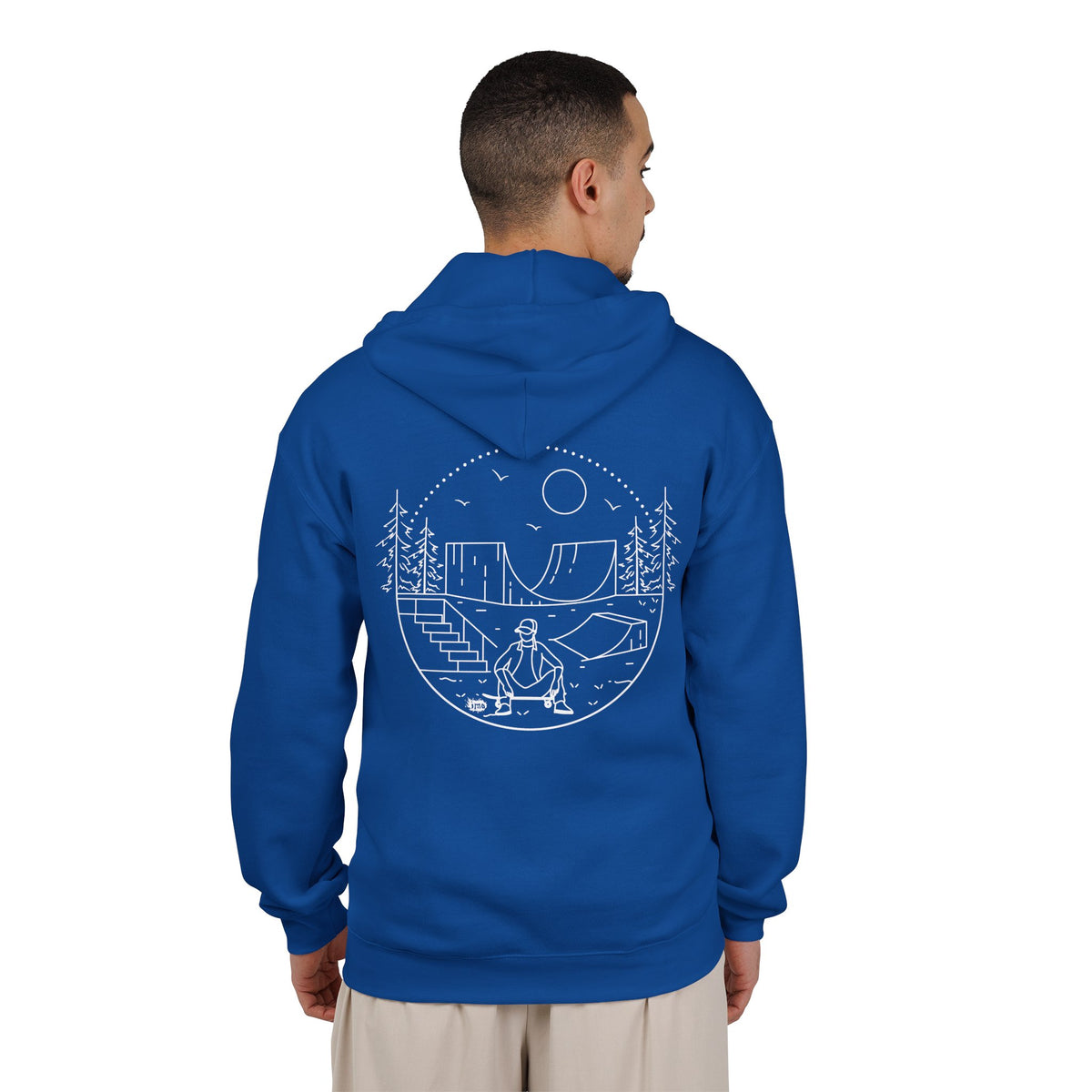 Skater - wht - Unisex Heavy Blend™ Full Zip Hooded Sweatshirt