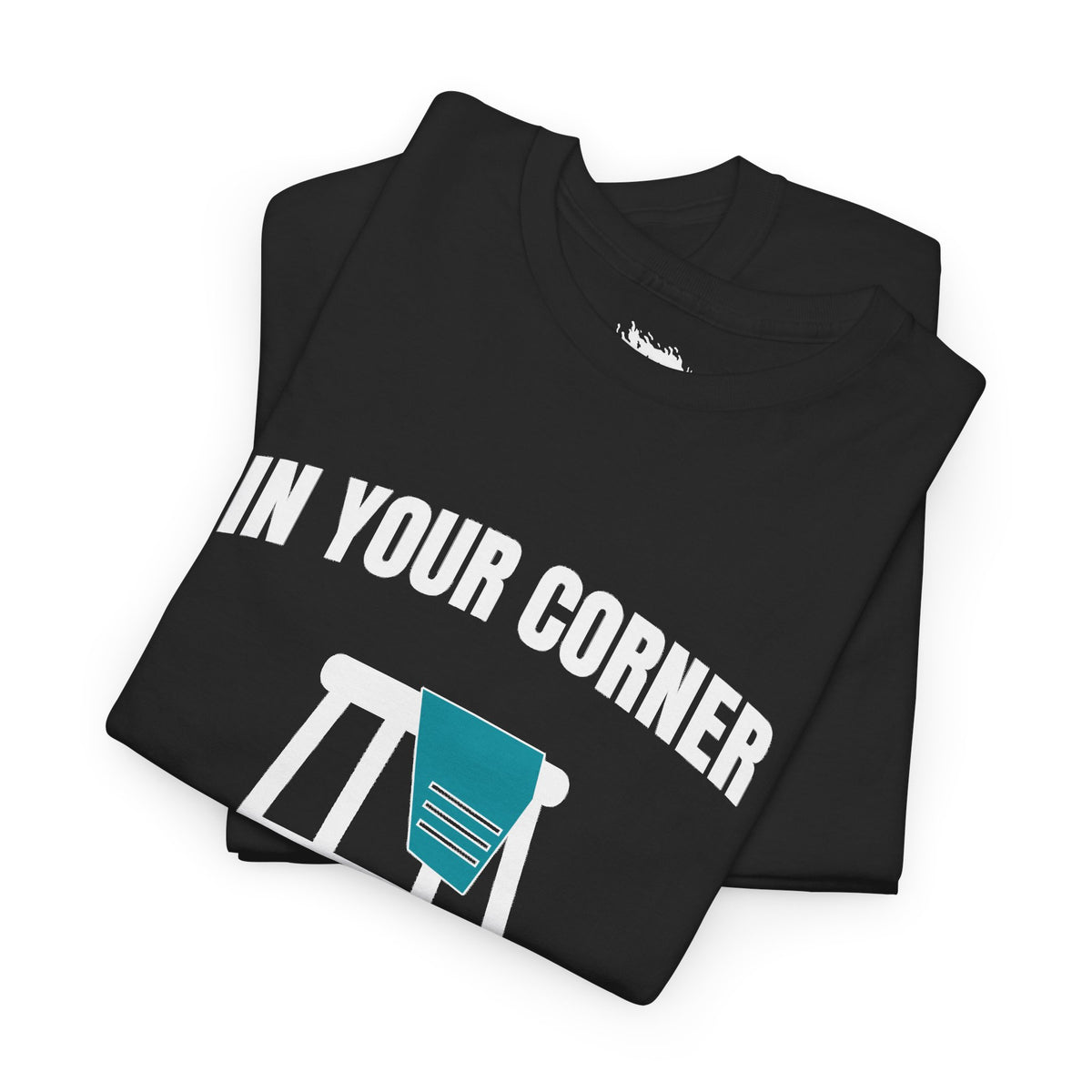 IMA Supporter – In Your Corner – Black/White – Teal Cervical Cancer Awareness Tee