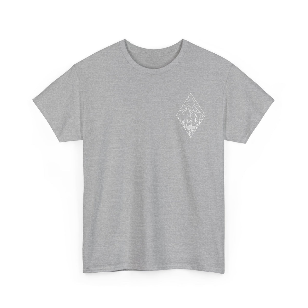 Chairlift - wht - Unisex Heavy Cotton Tee