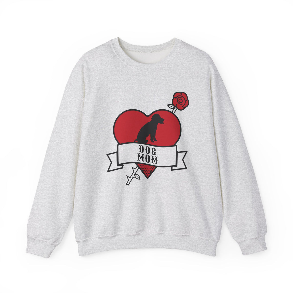 Dog Mom Tattoo Flash Crewneck Sweatshirt