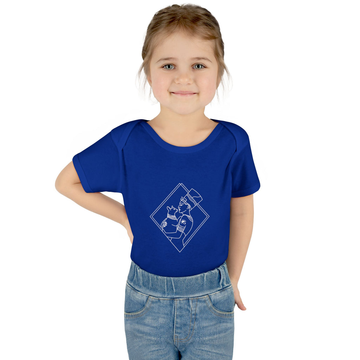 Cat Lady - Egyptian Queen - wht - Infant Baby Rib Bodysuit