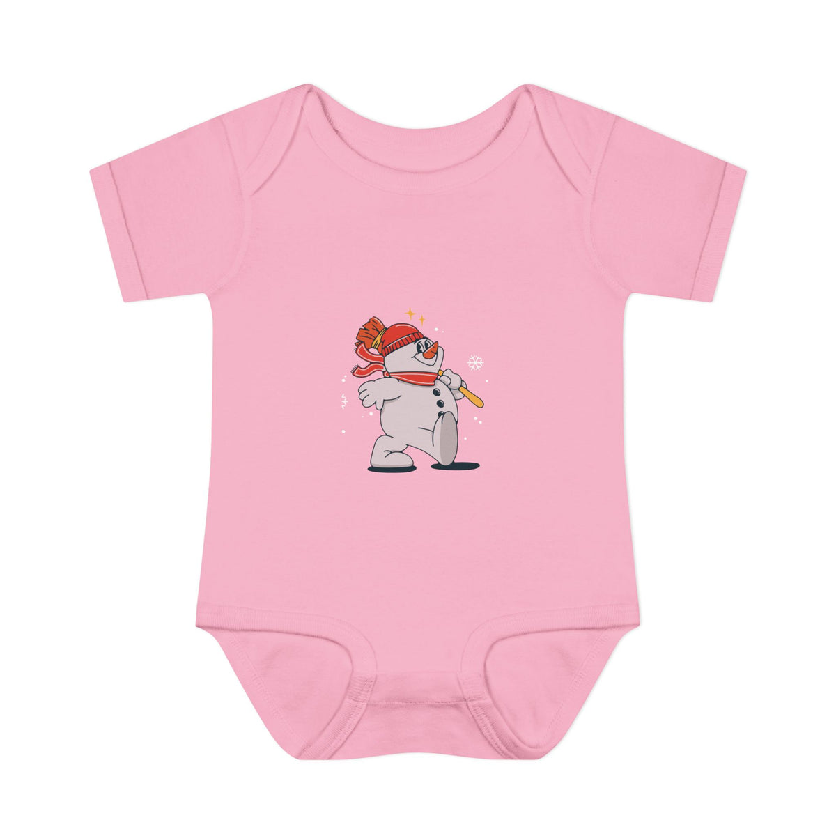 Snowman - Infant Baby Rib Bodysuit