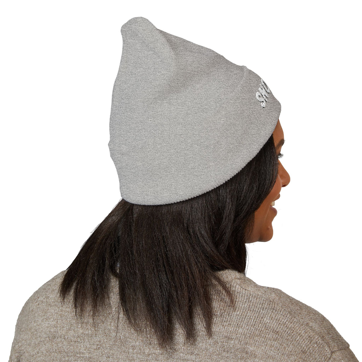 Snowman - Embroidered Cuffed Beanie