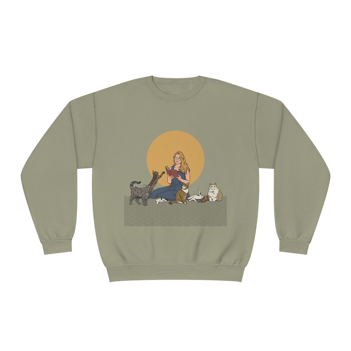 Cat Lady - Blonde - Unisex NuBlend® Crewneck Sweatshirt