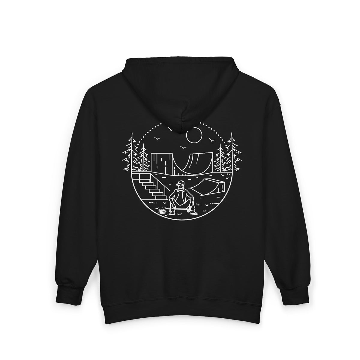 Skater - wht - Unisex Heavy Blend™ Full Zip Hooded Sweatshirt