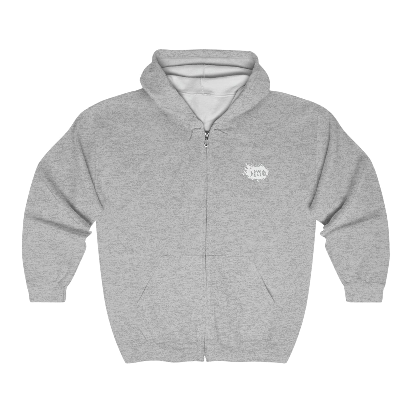 Caveman - wht - Unisex Heavy Blend™ Full Zip Hooded Sweatshirt