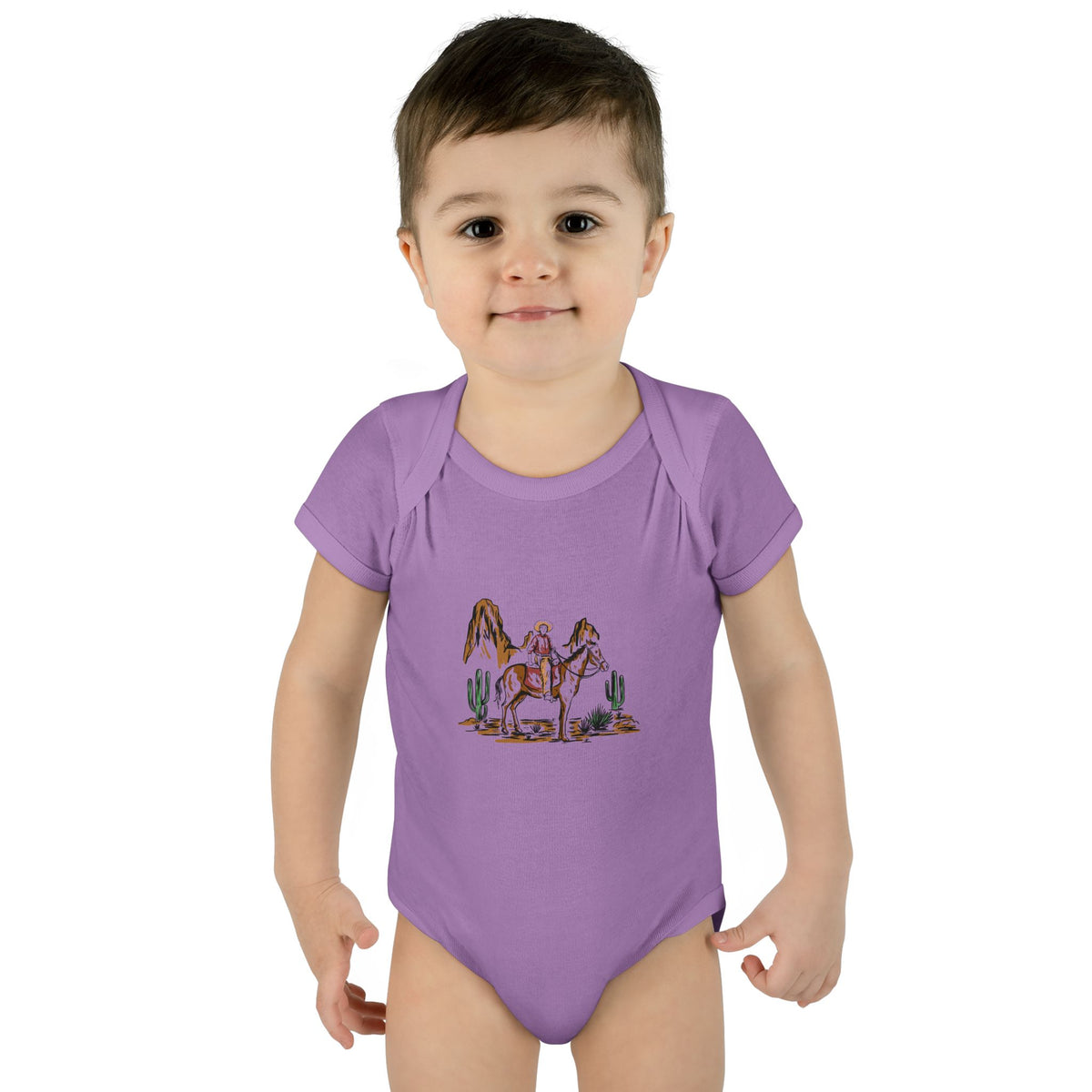 Cowboy - Infant Baby Rib Bodysuit