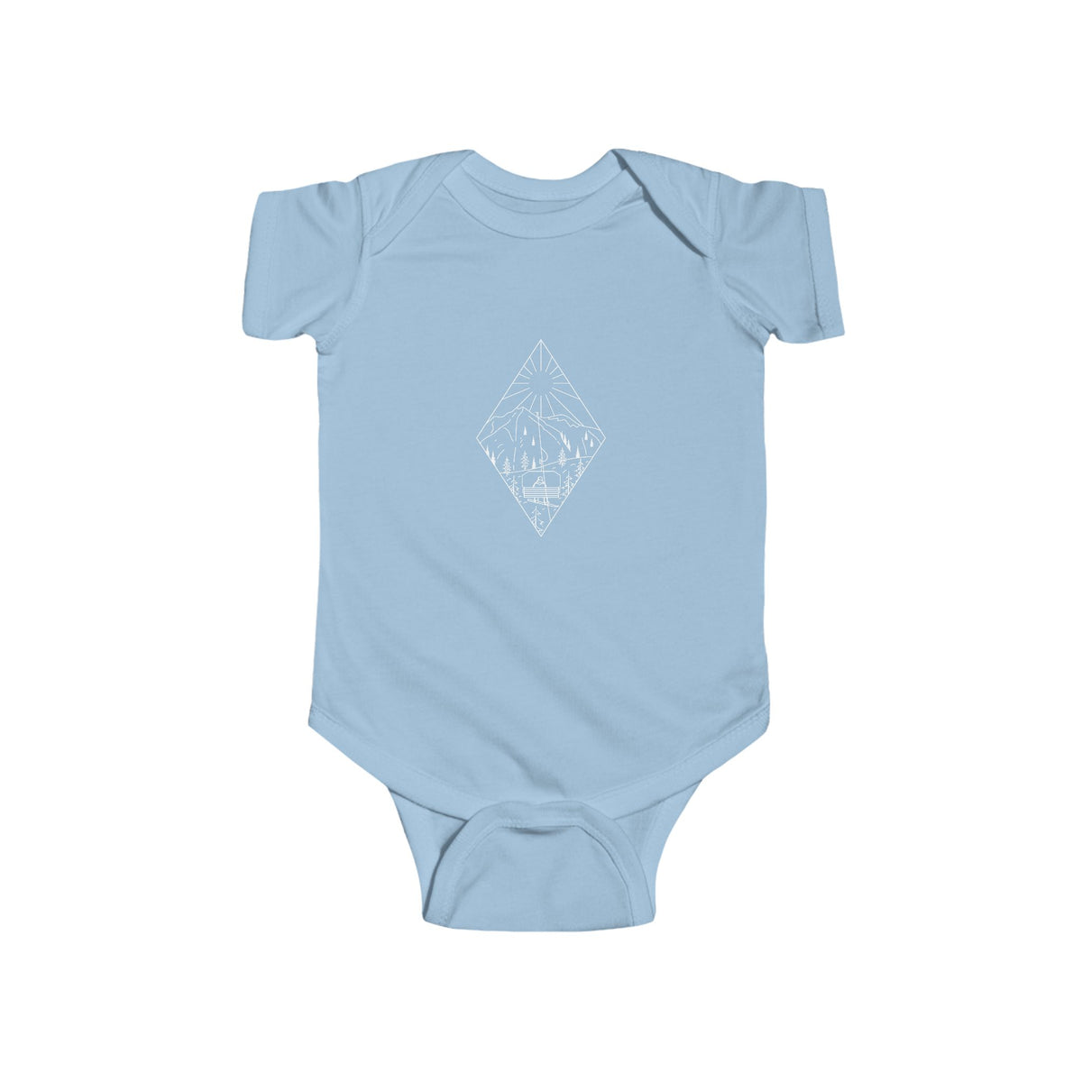 Chairlift - wht - Infant Fine Jersey Bodysuit