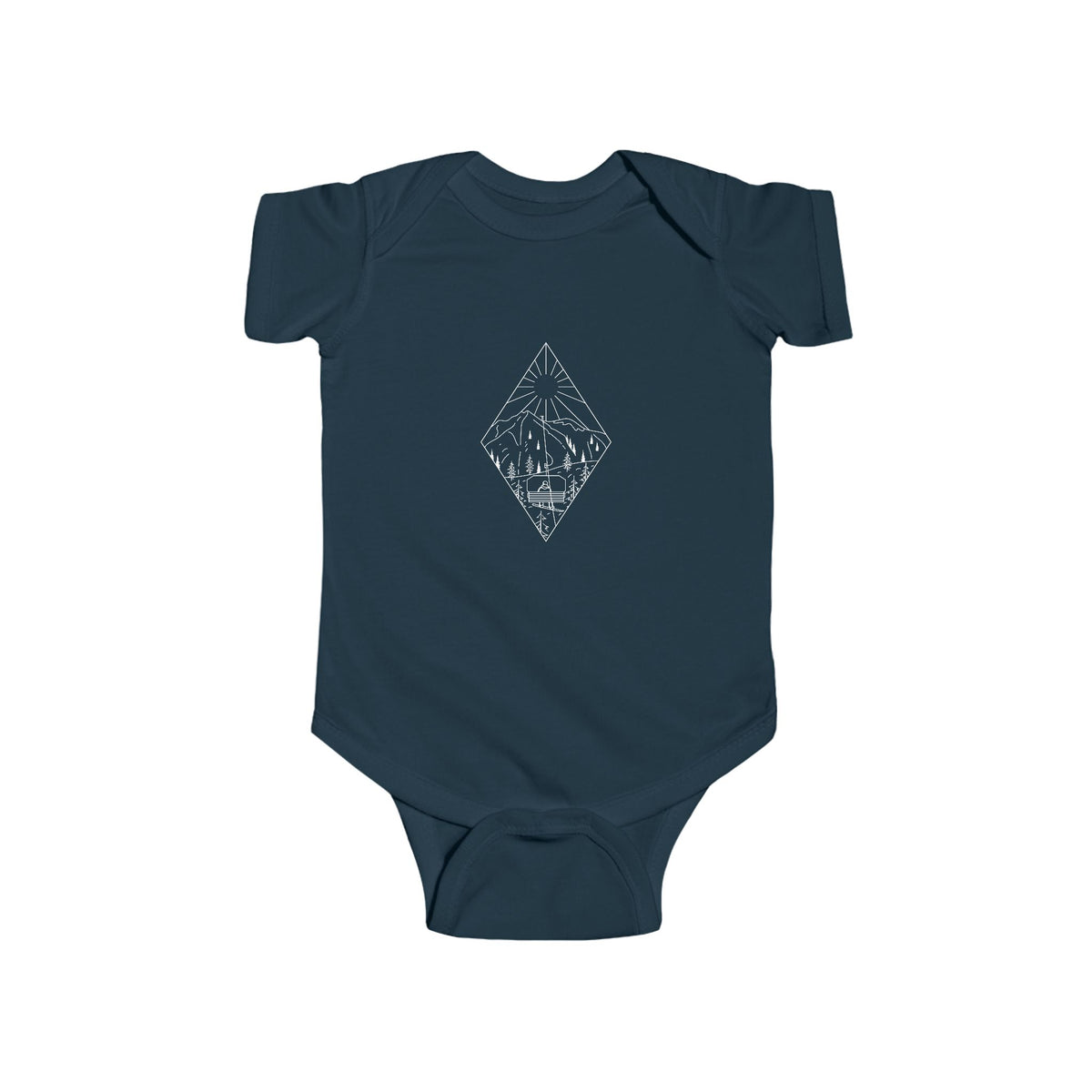 Chairlift - wht - Infant Fine Jersey Bodysuit