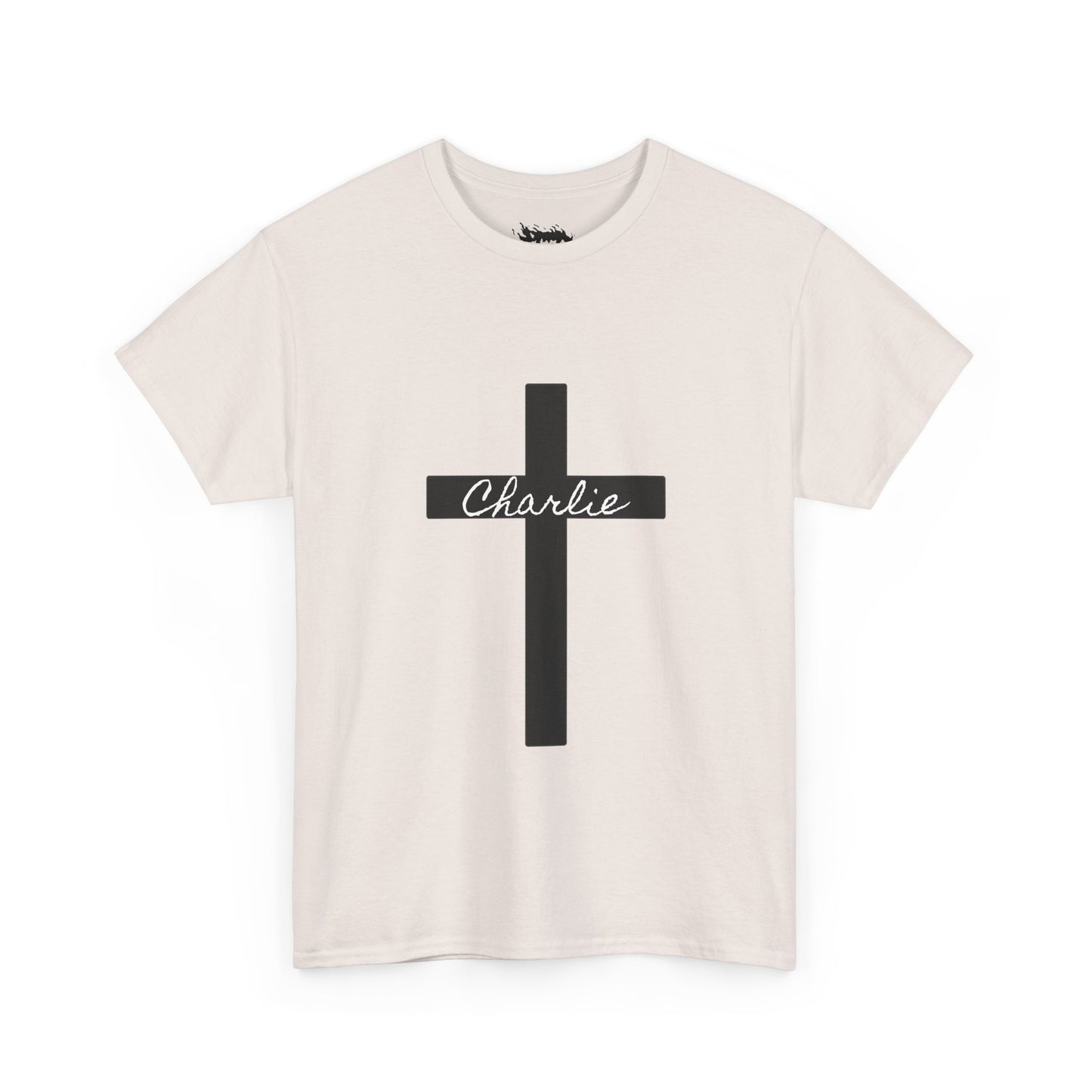 Charlie - Unisex Heavy Cotton Tee with Minimalist Design - Perfect for Everyday Wear