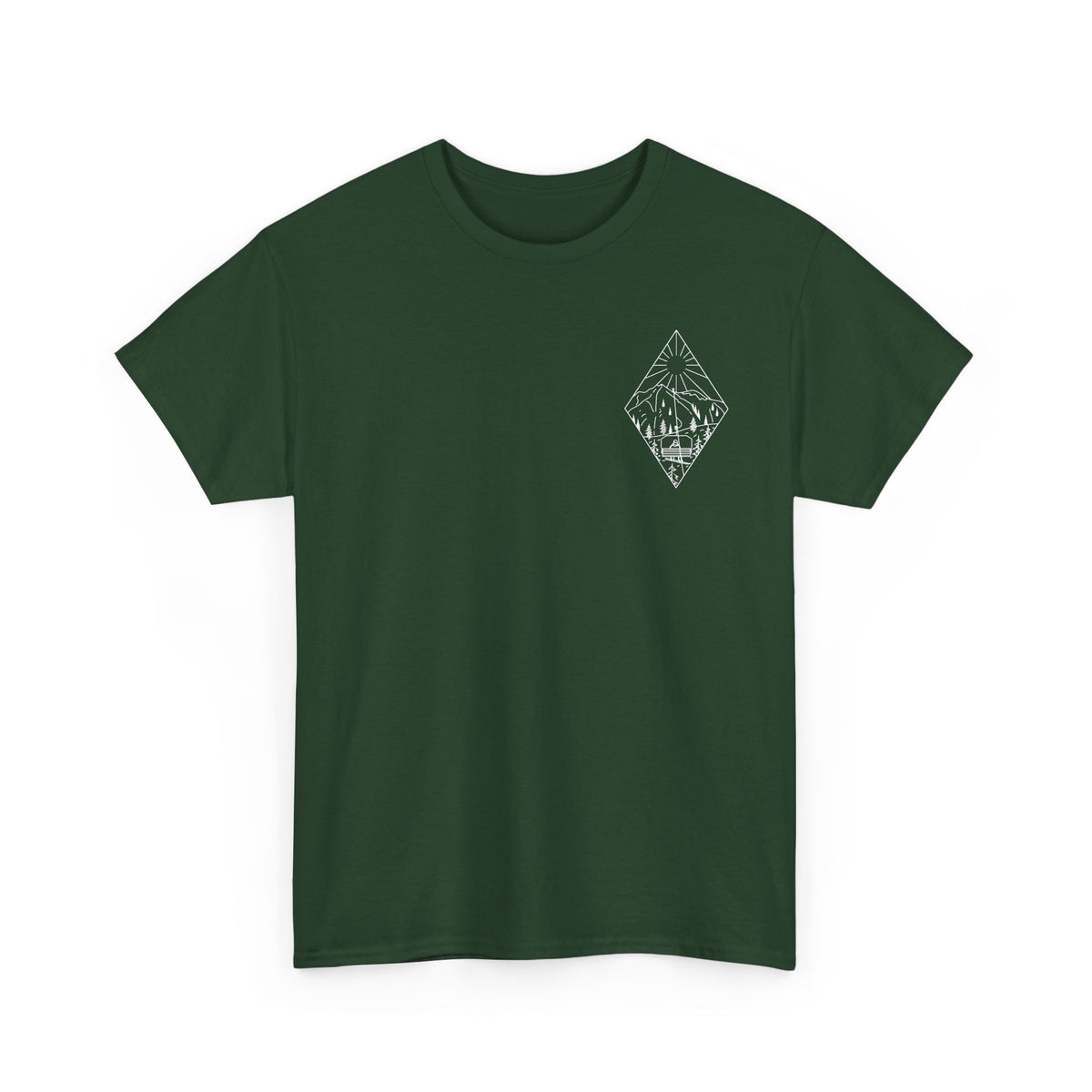 Chairlift - wht - Unisex Heavy Cotton Tee