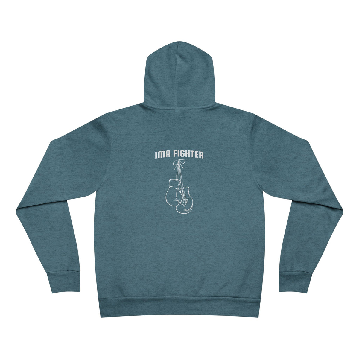 IMA Fighter – Teal Cervical Cancer Awareness Gloves Hoodie