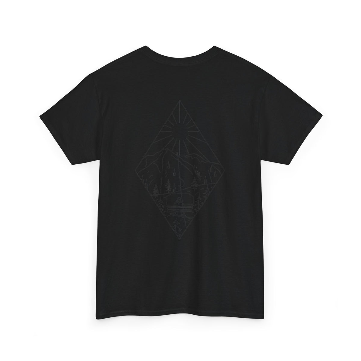 Chairlift - blk - Unisex Heavy Cotton Tee