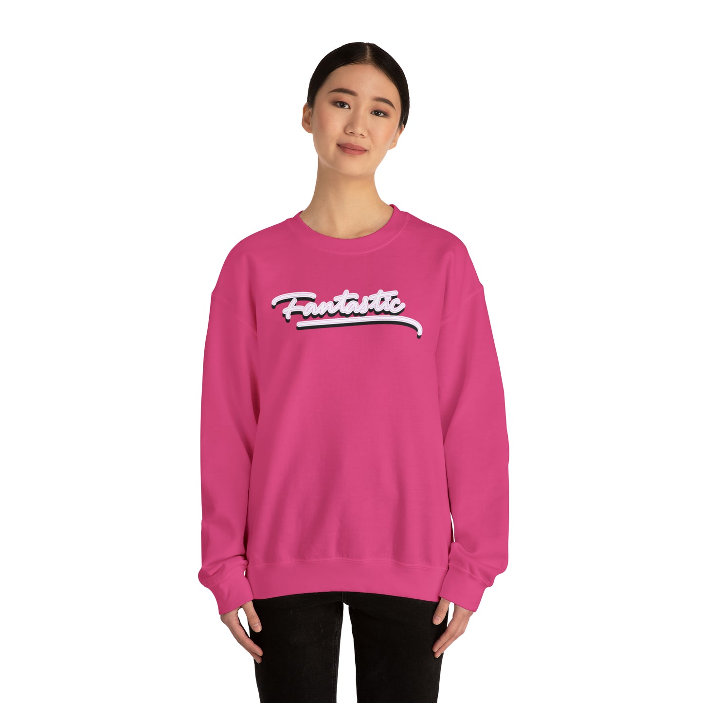 Fantastic - wht - Unisex Heavy Blend™ Crewneck Sweatshirt