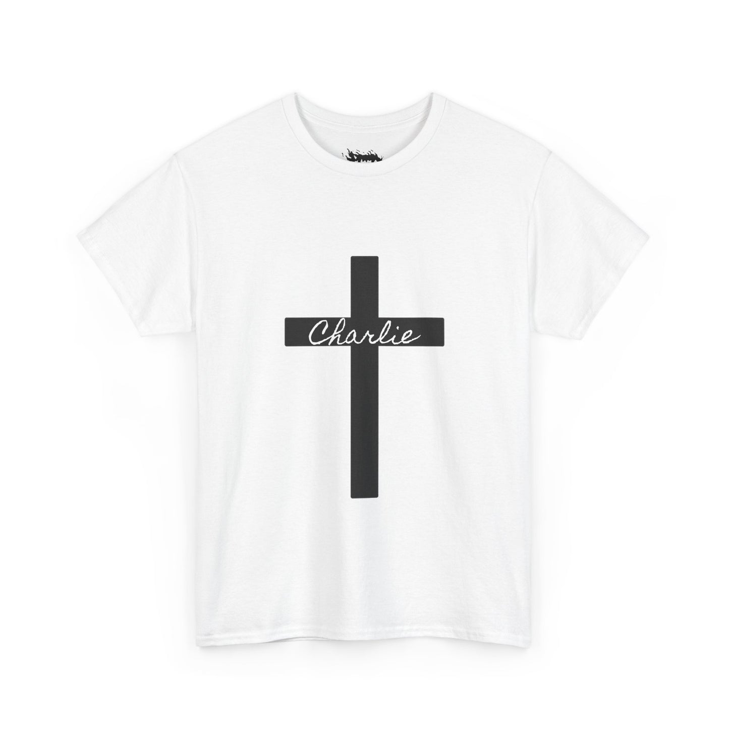 Charlie - Unisex Heavy Cotton Tee with Minimalist Design - Perfect for Everyday Wear