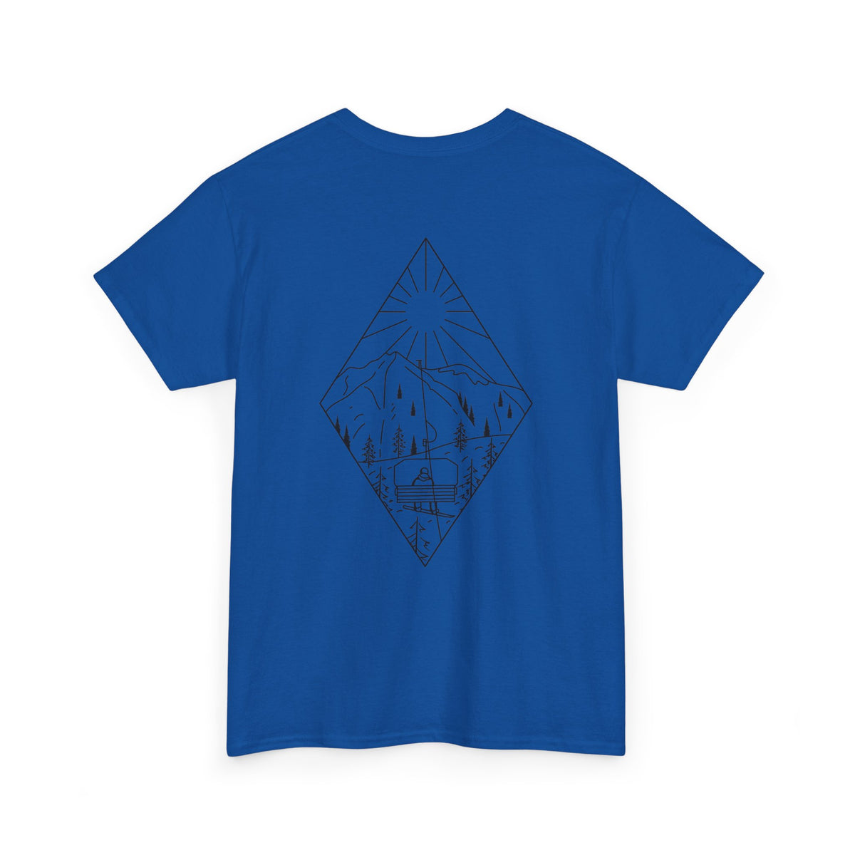 Chairlift - blk - Unisex Heavy Cotton Tee