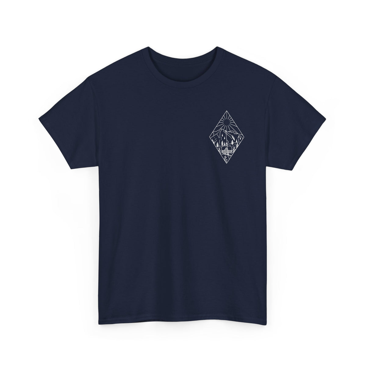 Chairlift - wht - Unisex Heavy Cotton Tee