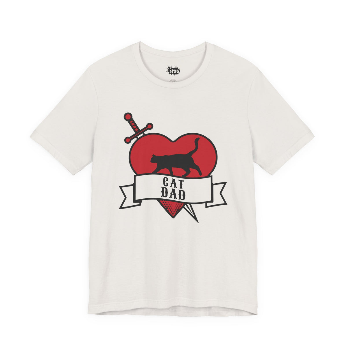 Cat Dad Tattoo Flash Tee