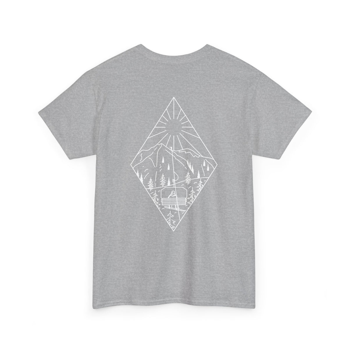 Chairlift - wht - Unisex Heavy Cotton Tee