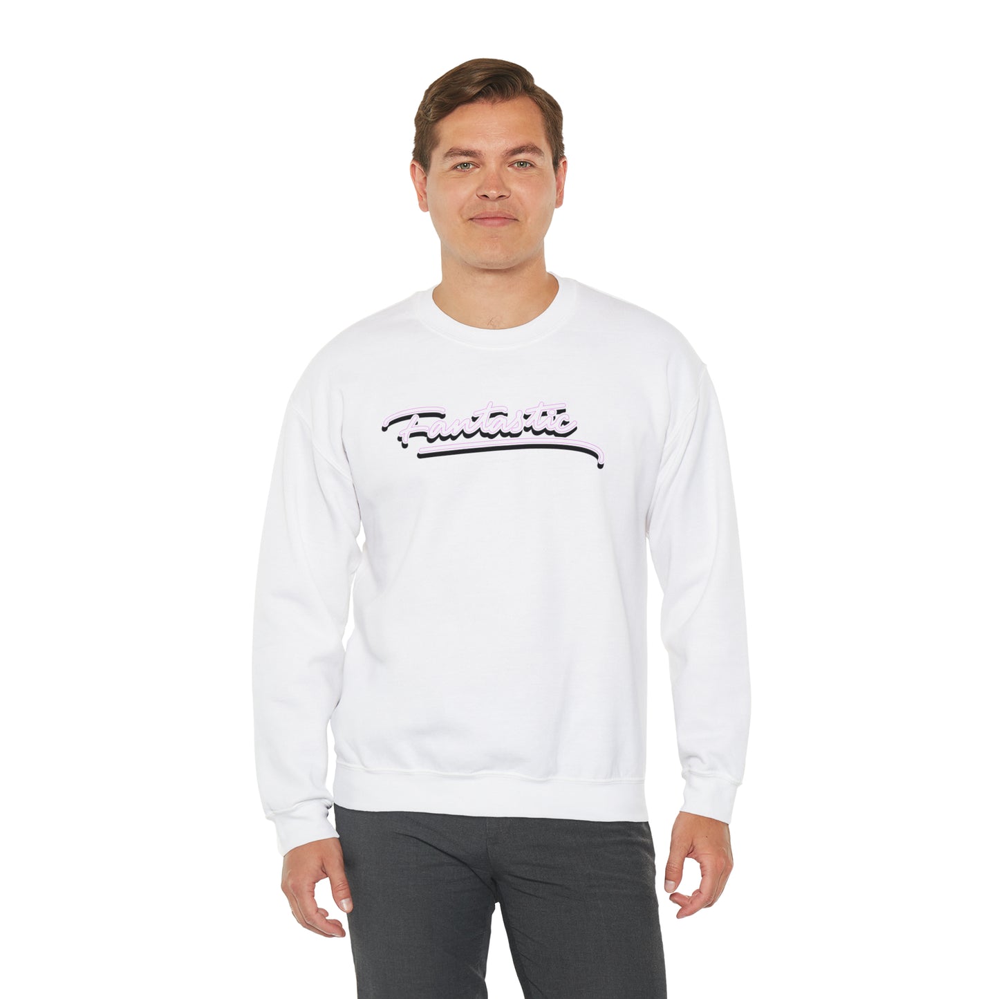 Fantastic - wht - Unisex Heavy Blend™ Crewneck Sweatshirt