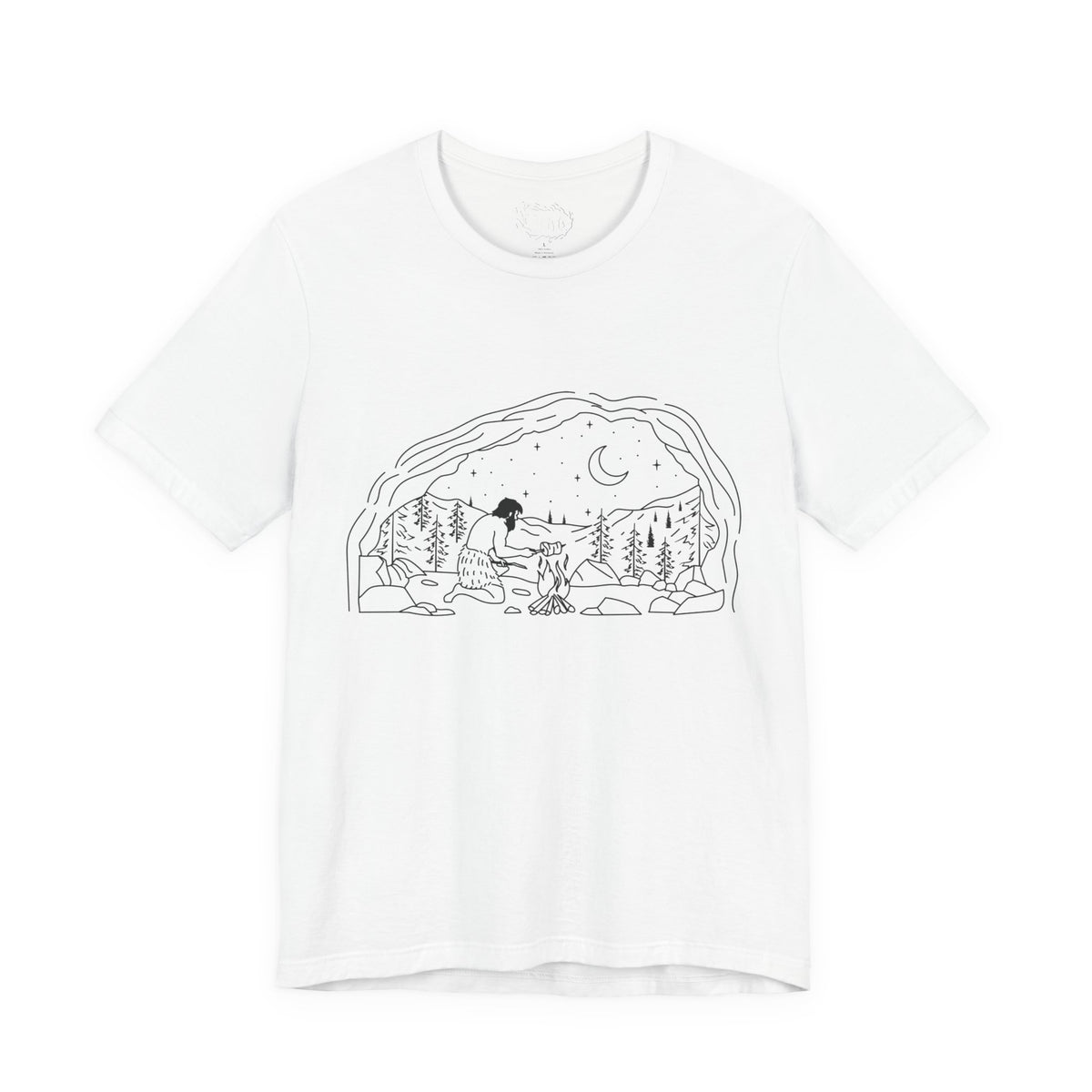 Caveman - blk - Unisex Jersey Short Sleeve Tee