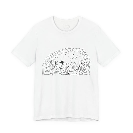 Caveman - blk - Unisex Jersey Short Sleeve Tee