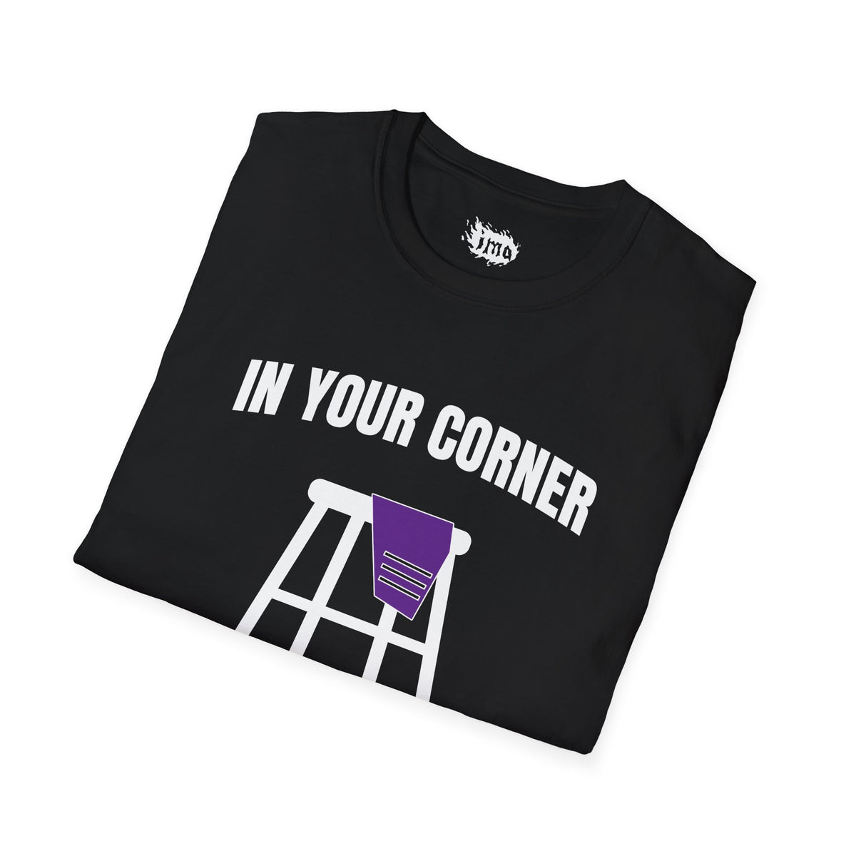IMA Supporter – In Your Corner – Black/White – Purple Pancreatic Cancer Awareness Tee