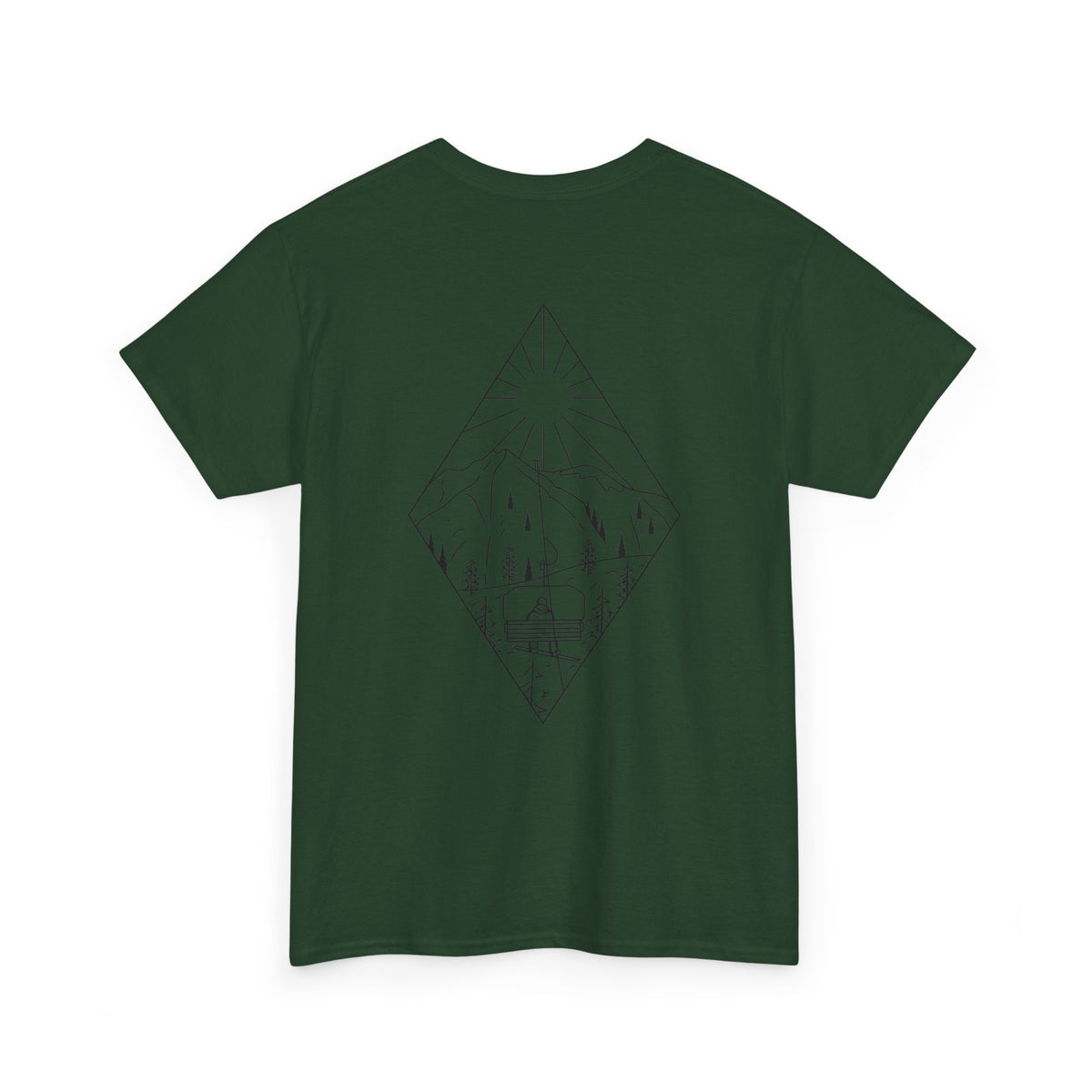 Chairlift - blk - Unisex Heavy Cotton Tee