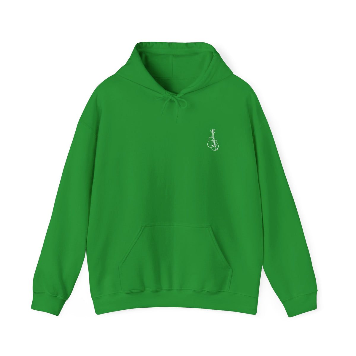 Fighter Small Text Hoodie - White