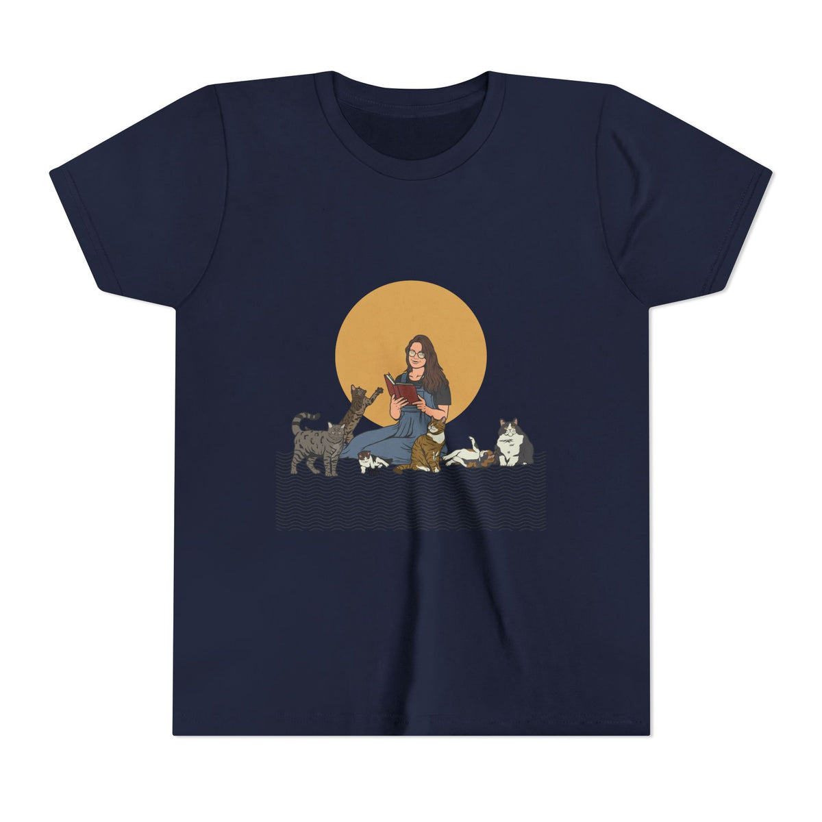 Cat Lady - Brunette - Youth Short Sleeve Tee