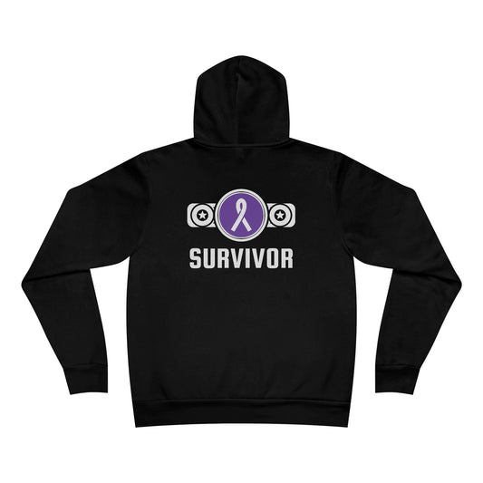 IMA Survivor – Title Defense – Pullover Hoodie – Black/Purple
