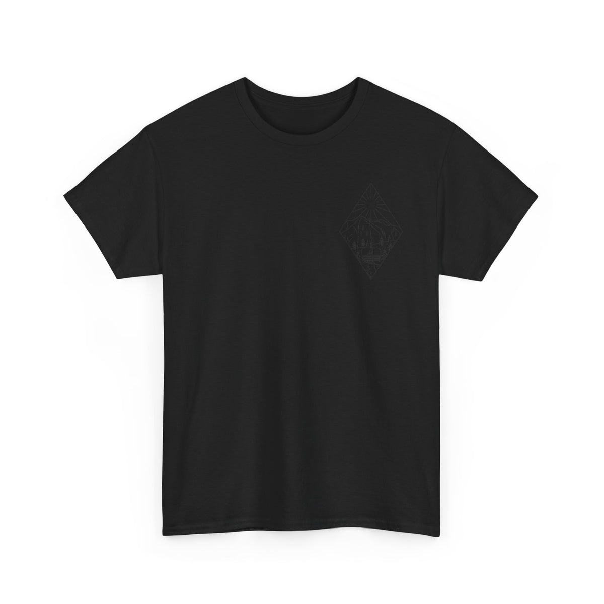 Chairlift - blk - Unisex Heavy Cotton Tee