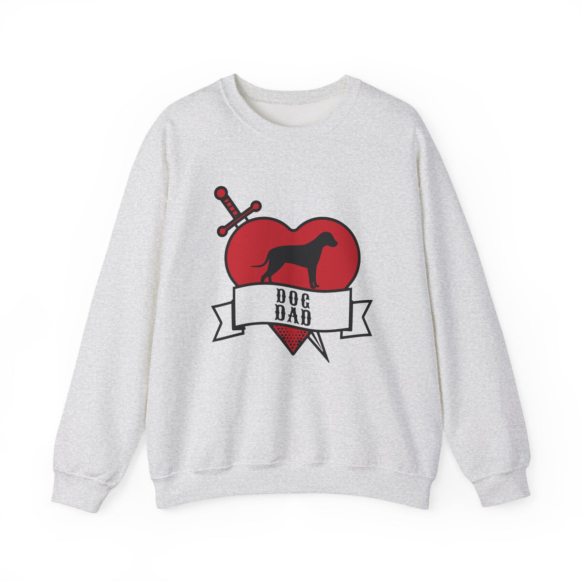 Dog Dad Tattoo Flash Crewneck Sweatshirt