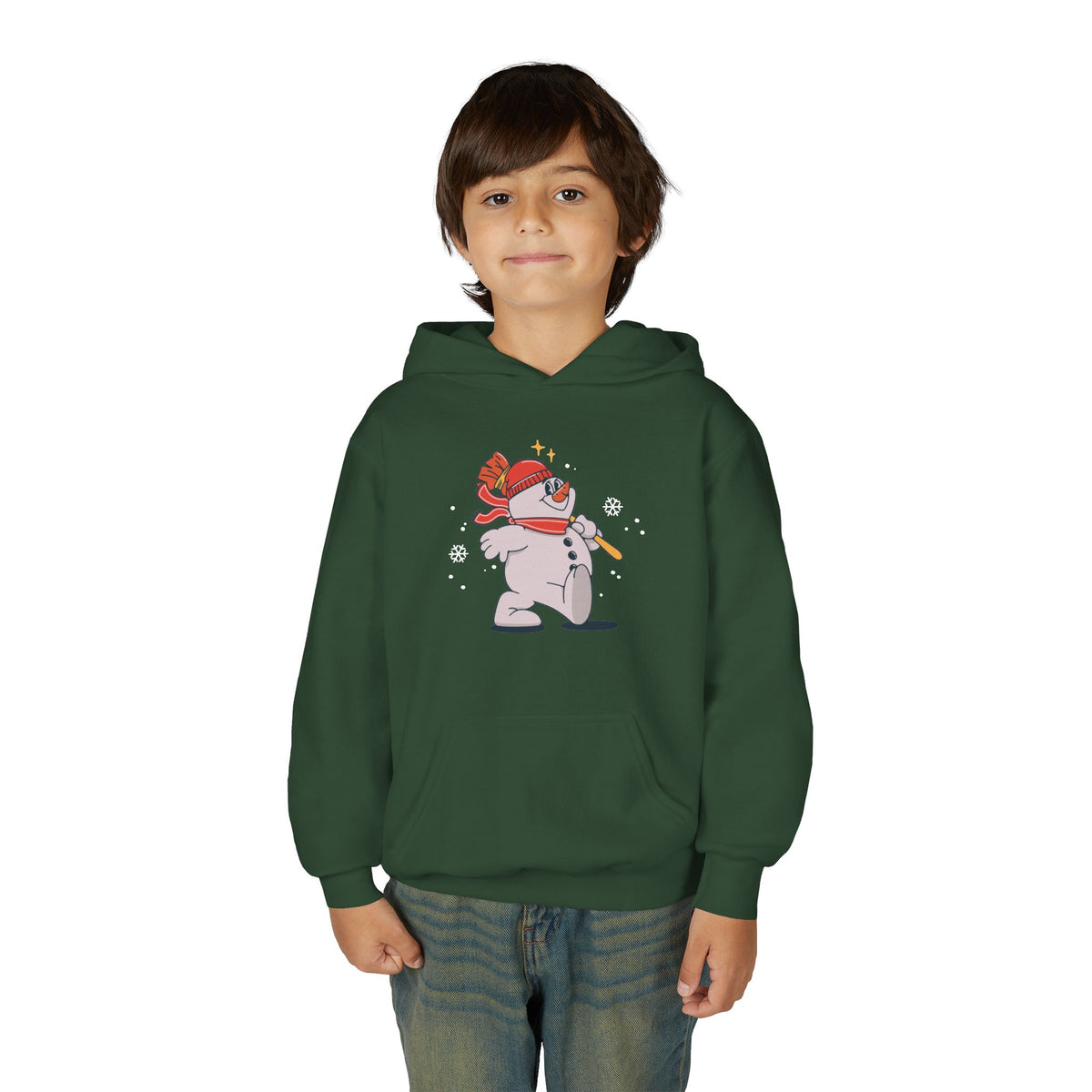 Snowman - Youth Heavy Blend™ Hooded Sweatshirt