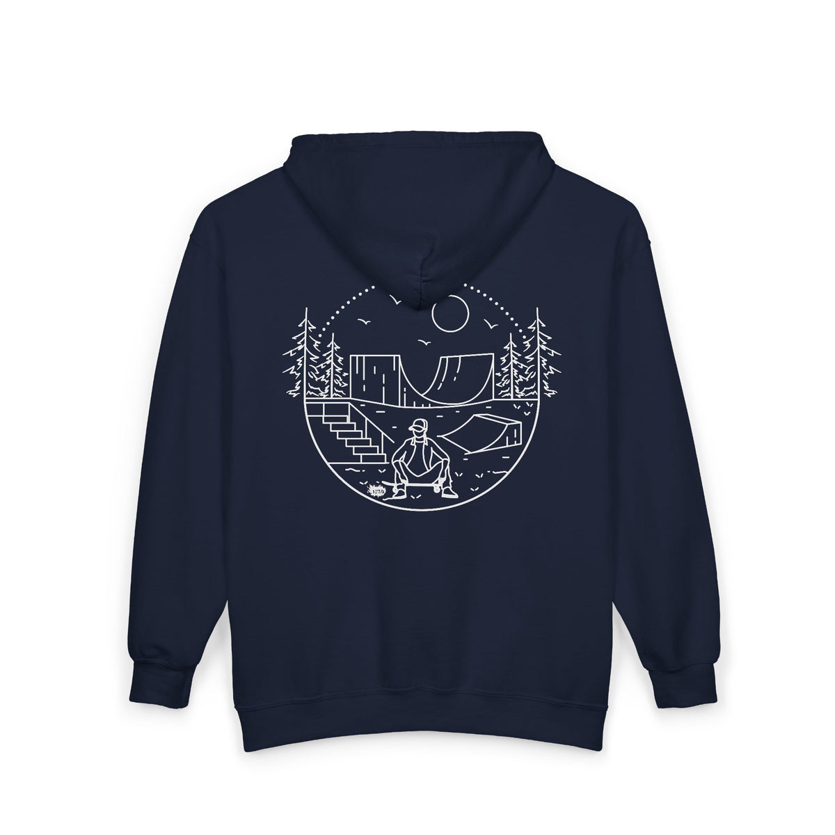 Skater - wht - Unisex Heavy Blend™ Full Zip Hooded Sweatshirt