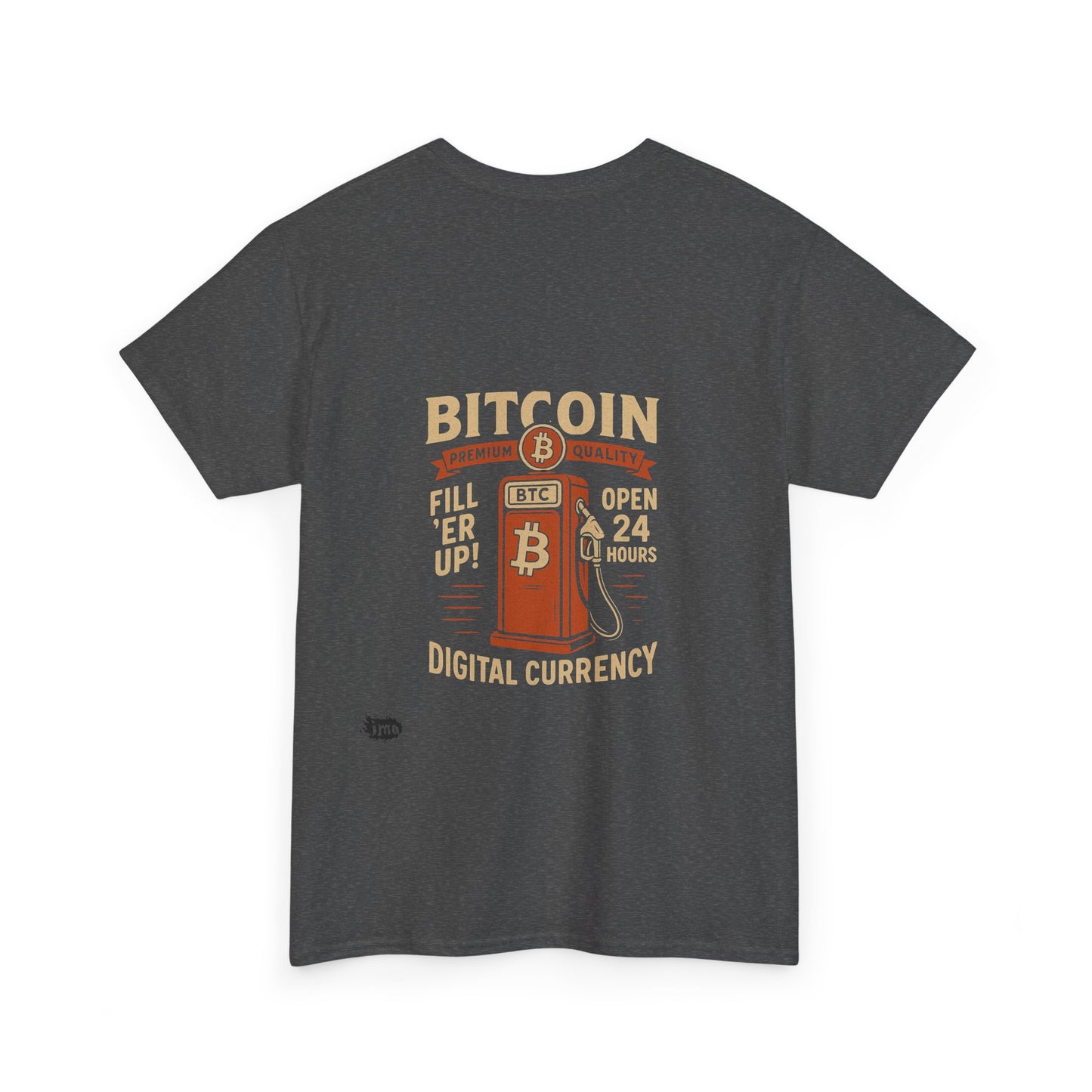 Bitcoin - Gas - Unisex Heavy Cotton Tee with Minimalist Design - Perfect for Everyday Wear