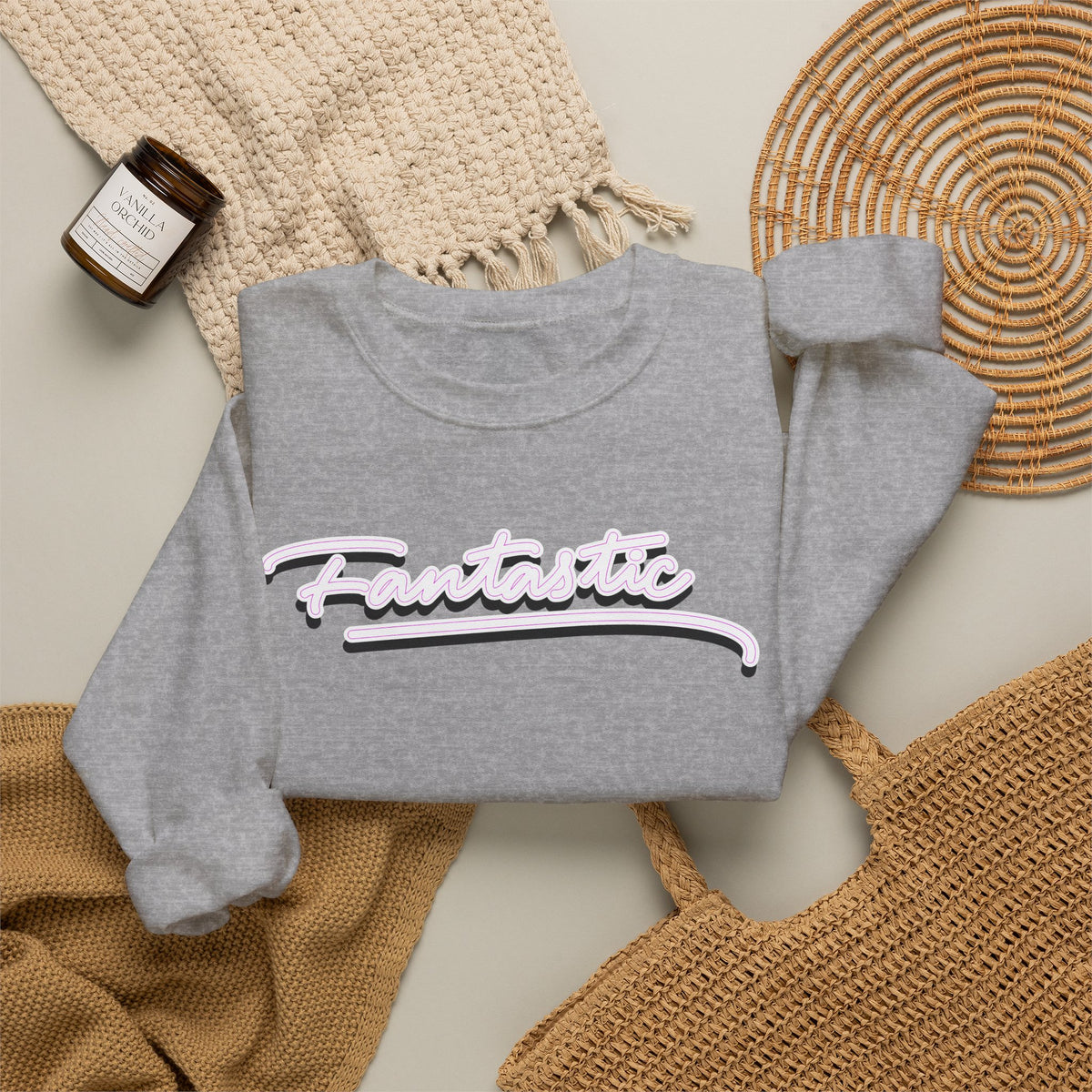 Fantastic - wht - Unisex Heavy Blend™ Crewneck Sweatshirt