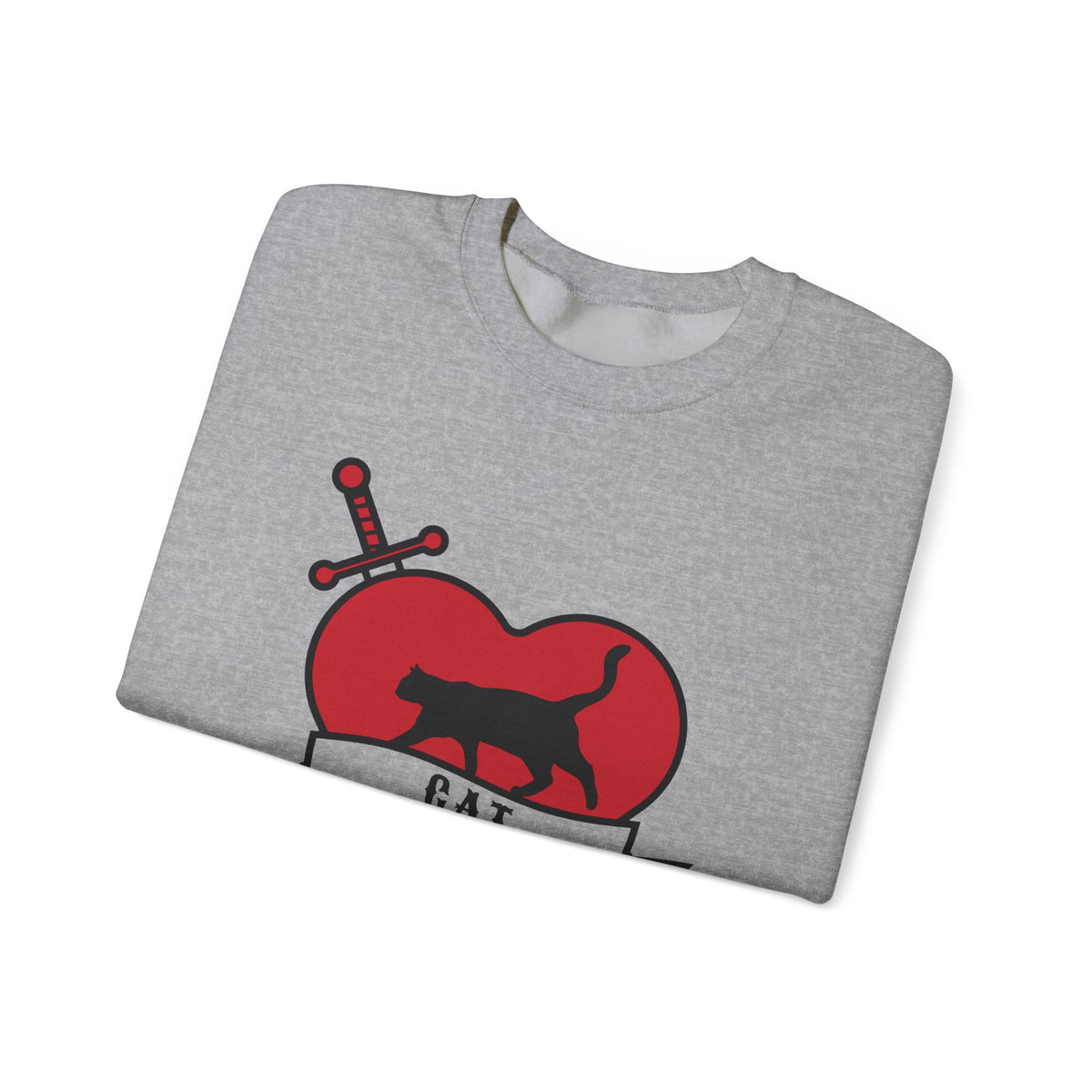 Cat Dad Tattoo Flash Crewneck Sweatshirt
