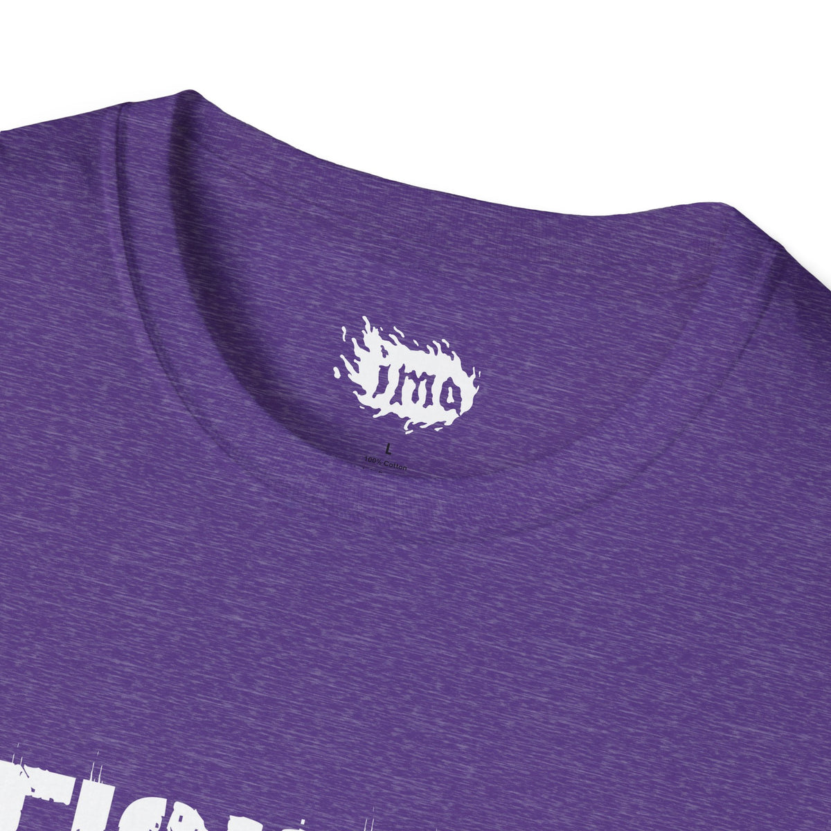 IMA Fighter – Purple Pancreatic Cancer Awareness Text Tee