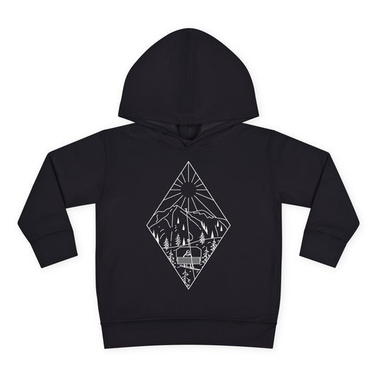 Chairlift - wht - Toddler Pullover Fleece Hoodie