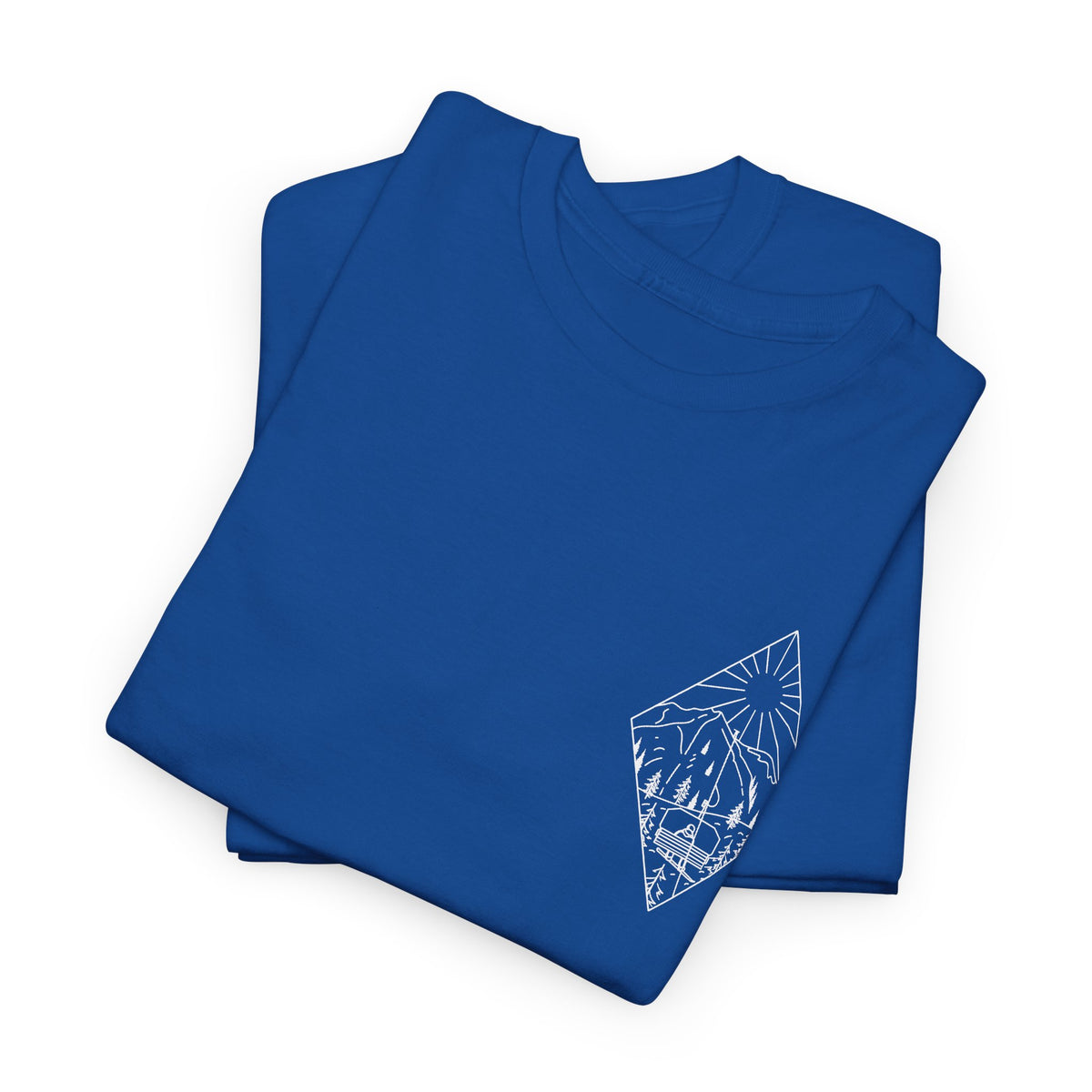 Chairlift - wht - Unisex Heavy Cotton Tee