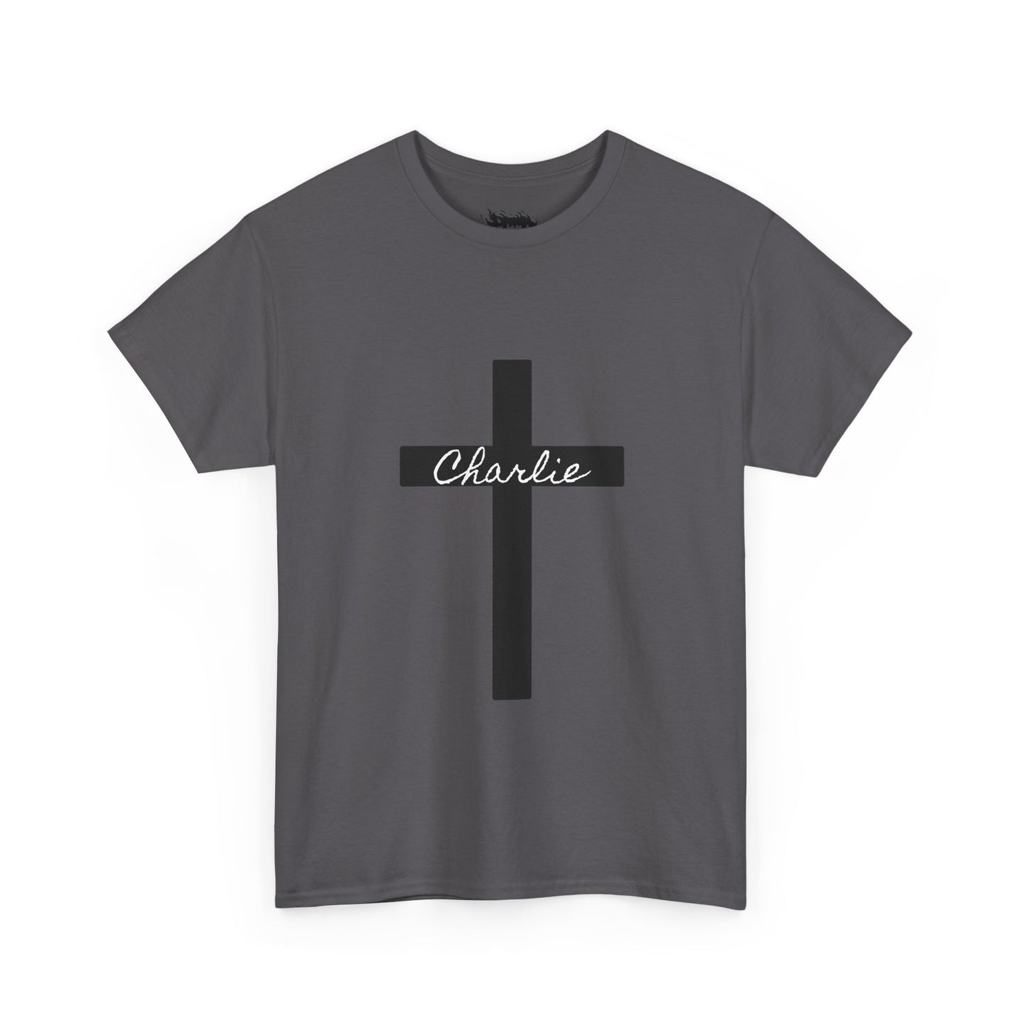 Charlie - Unisex Heavy Cotton Tee with Minimalist Design - Perfect for Everyday Wear