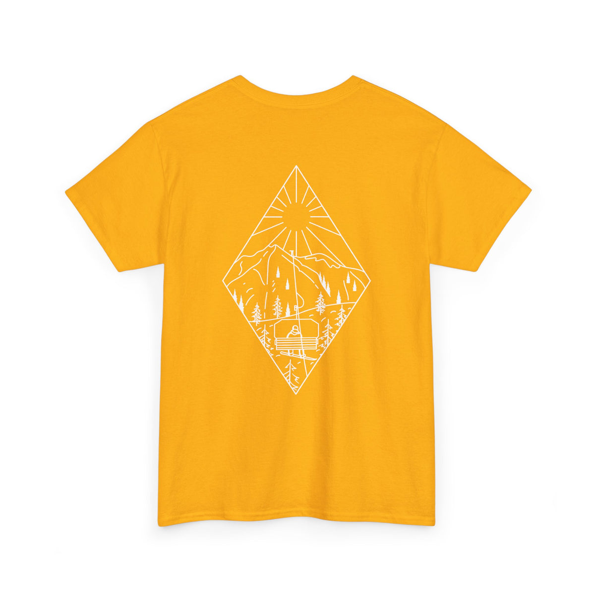Chairlift - wht - Unisex Heavy Cotton Tee