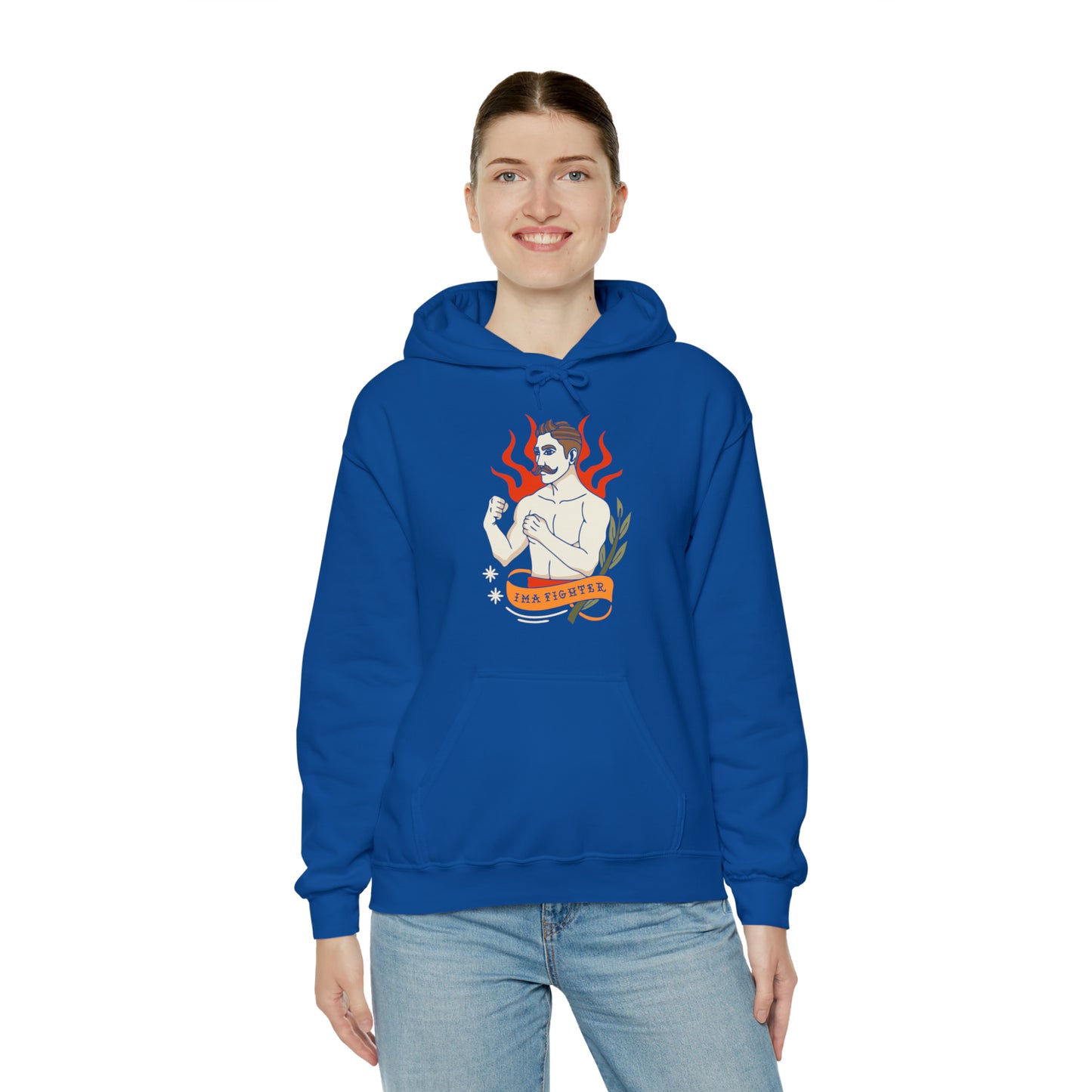 Fighter 1 - Unisex Heavy Blend™ Hooded Sweatshirt