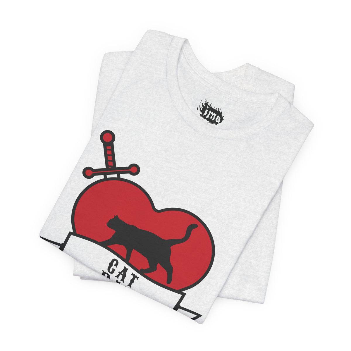 Cat Dad Tattoo Flash Tee