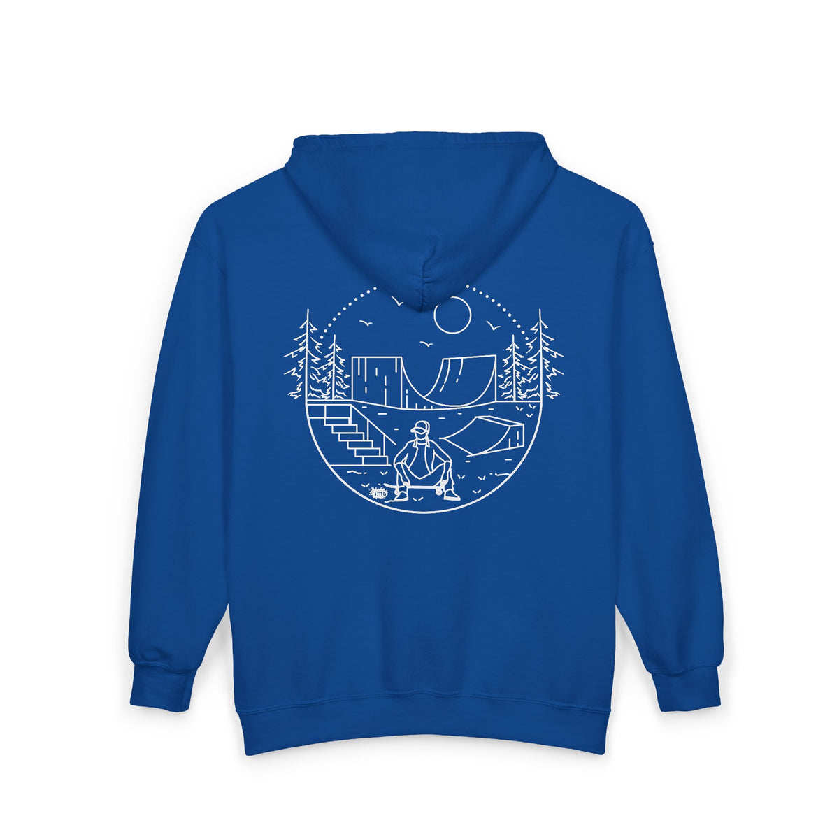 Skater - wht - Unisex Heavy Blend™ Full Zip Hooded Sweatshirt