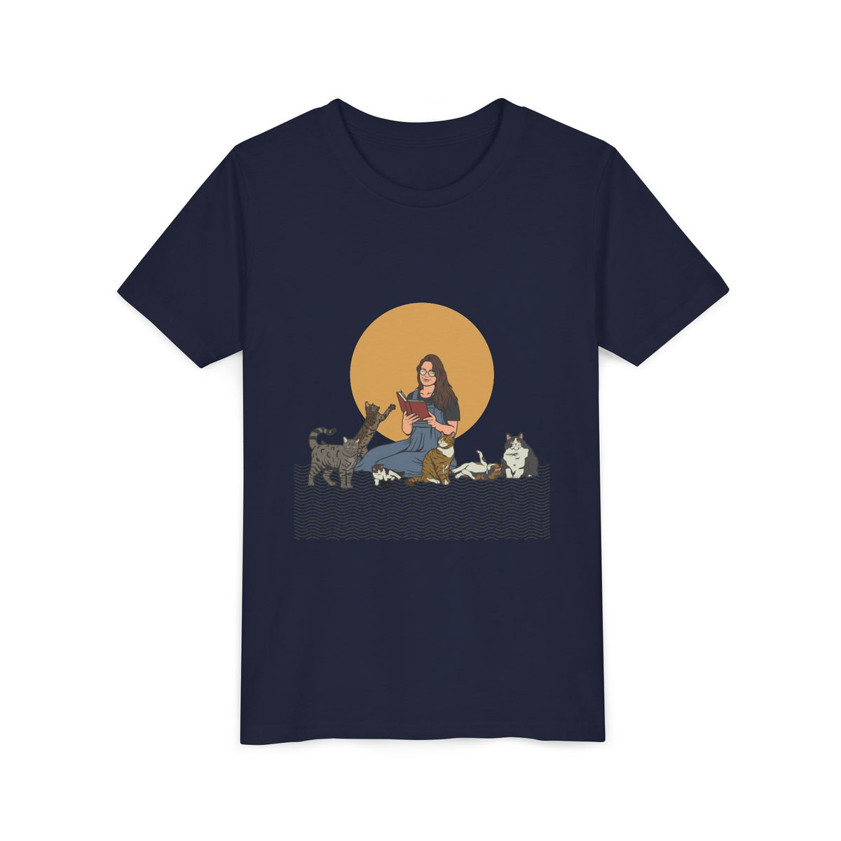 Cat Lady - Brunette - Youth Short Sleeve Tee